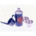Фляжка 7oz 210мл +2стопки нерж+кожзам (048344) Ж Фляжка 7oz 210мл +2стопки нерж+кожзам (048344) Ж