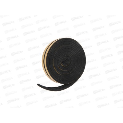 Уплотнитель самоклеящийся PRAKTISCHE 9х4мм Е- 6м (черн) У0078