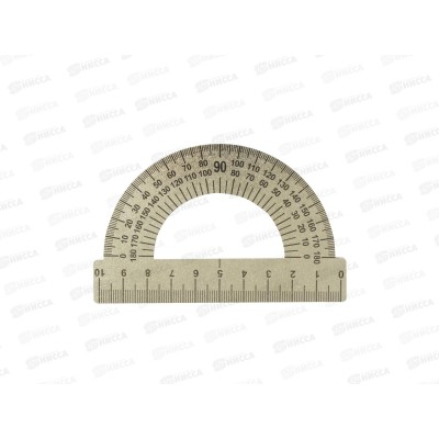 Транспортир 180гр Пифагор 10см мет.210637 *20/800