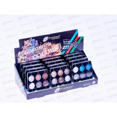 Farres Тени для век 1012C 6цвета перламутровые/матовые *12 Farres Тени для век 1012C 6цвета перламутровые/матовые *12