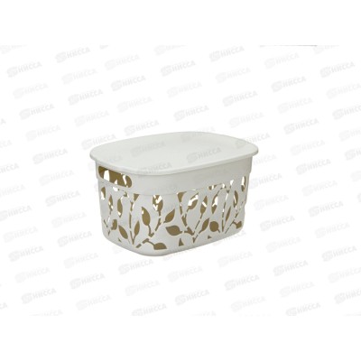 Коробка 5,5л ФЛОРА Белый ротанг М2362 *15 Коробка 5,5л ФЛОРА Белый ротанг М2362 *15