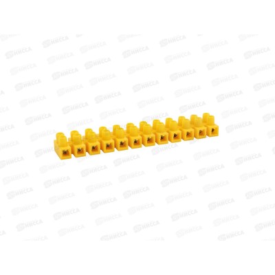 Клеммная колодка винтовая REXANT КВ-12 (4-12мм), ток16, желтый, 07-5012-3