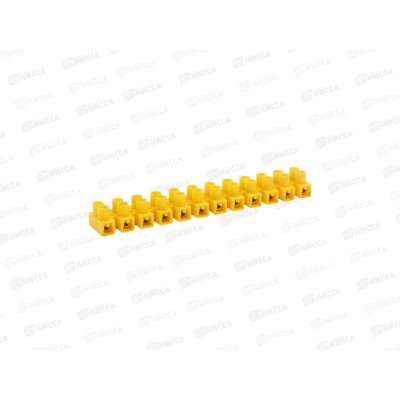Клеммная колодка винтовая REXANT КВ-6 (2,5-6мм), ток 6, желтый , 07-5006-3 Клеммная колодка винтовая REXANT КВ-6 (2,5-6мм), ток 6, желтый , 07-5006-3