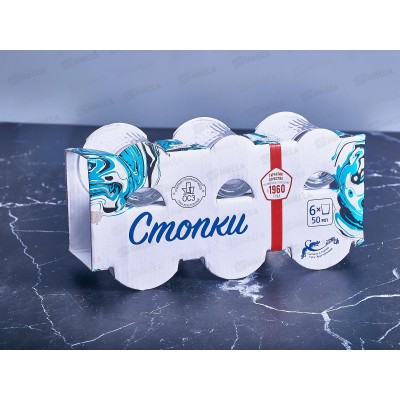 Набор стопок 6шт. 50мл Отражение  *18 2200