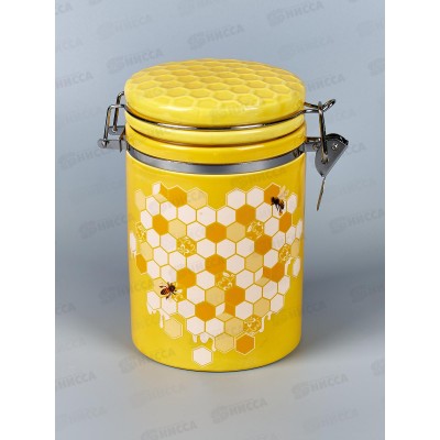 Банка для сыпучих продуктов (клипс) &quotHoney" 800мл, 15*10*16,5см L2520966 под. упак. *24