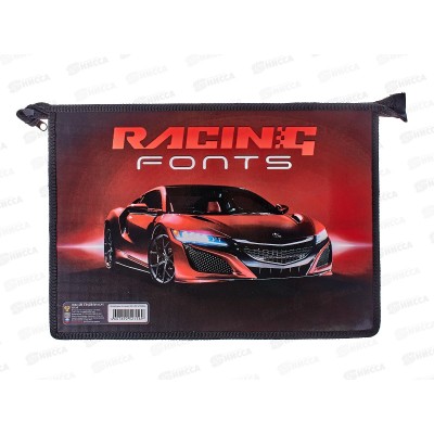 Папка для тетрадей ПЧЕЛКА А4 молния, Red Car 2022  ПМ-А4-291 *50