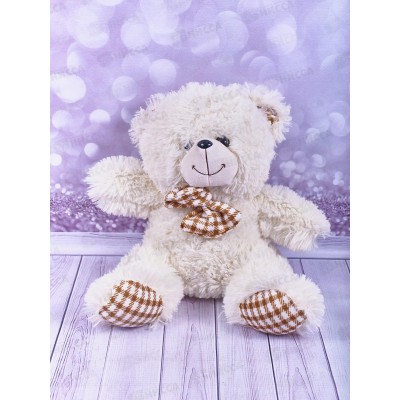 Медведь Тоффи 35см, белый,  Мила Медведь Тоффи 35см, белый,  Мила