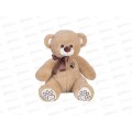 Медведь Бен 38см, МБ-50К цвет-кофейный, с лентой  Мила