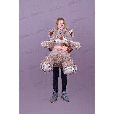 Медведь Б40 70см, бурый, с лентой, МБ40-100Ф Мила Медведь Б40 70см, бурый, с лентой, МБ40-100Ф Мила