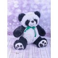 Панда Чика 38см, черно-белый с лентой, ПЧ-50  Мила