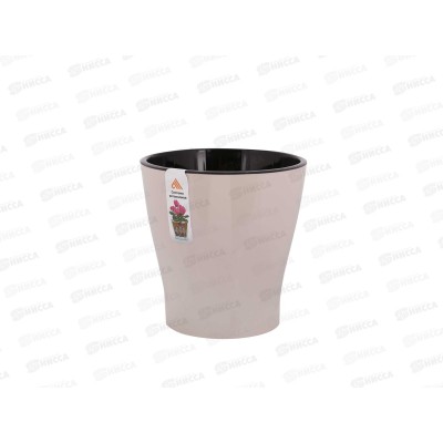 Горшок цветочный "Лея" 2,2л двойной (бежевый) *20 М7937 Горшок цветочный "Лея" 2,2л двойной (бежевый) *20 М7937