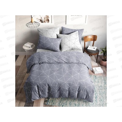 Комплект Постельного Белья 2,0 спальный Поплин НН Грань серая Комплект Постельного Белья 2,0 спальный Поплин НН Грань серая