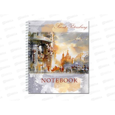 Тетрадь 48 листов клетка. ПЛН Light of Petersburg, на гребне, 2906-48 *30 Тетрадь 48 листов клетка. ПЛН Light of Petersburg, на гребне, 2906-48 *30