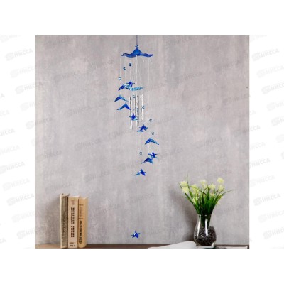 Музыка ветра "Дельфин" 4трубочки+11 фигурок 575404 Музыка ветра "Дельфин" 4трубочки+11 фигурок 575404