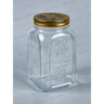 Банка для сыпучих продуктов 1000мл HOMEMADE с металлической крышкой 80385SL *24 Банка для сыпучих продуктов 1000мл HOMEMADE с металлической крышкой 80385SL *24