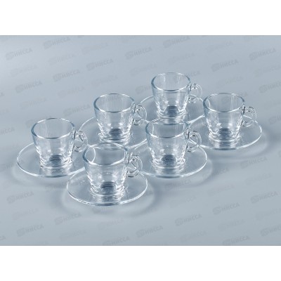 Набор Чашка с блюдцем Аква 72мл 6шт закал 95756 *4