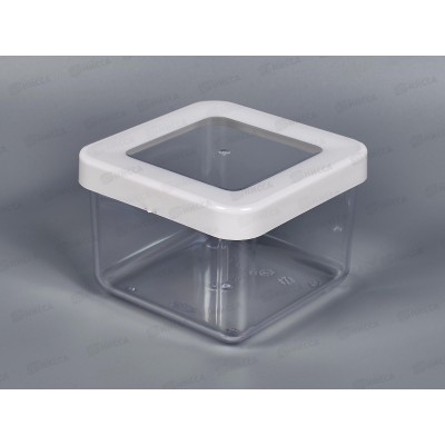 Емкость для сыпучих продуктов 0,5л СТЕП Белый М1290 *12 Емкость для сыпучих продуктов 0,5л СТЕП Белый М1290 *12