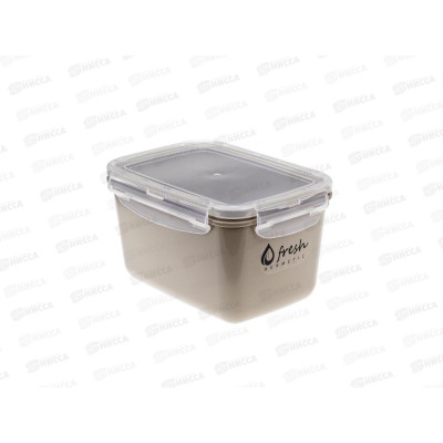 Емкость для продуктов "ФРЕШ" герметичный 0,7л Капучино *16 М1421 Емкость для продуктов "ФРЕШ" герметичный 0,7л Капучино *16 М1421