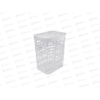 Корзина 55л для белья ХАОС Белый М2619 *5