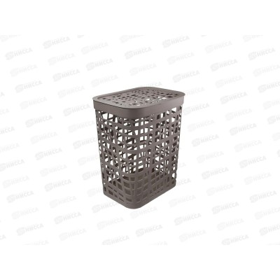Корзина 55л для белья ХАОС Французский серый М2619 *5 Корзина 55л для белья ХАОС Французский серый М2619 *5