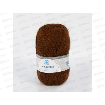 Пряжа Северянка шерсть/верблюжья шерсть/акрил 100гр 150м медный 049 *10