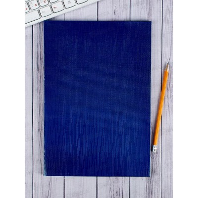 Тетрадь 96листов клетка Hatber бумвинил METALLIC синяя А4*25 Тетрадь 96листов клетка Hatber бумвинил METALLIC синяя А4*25