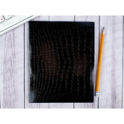 Тетрадь 48 листов клетка. Hatber б/в METALLIC CROCO черный *5/60 Тетрадь 48 листов клетка. Hatber б/в METALLIC CROCO черный *5/60