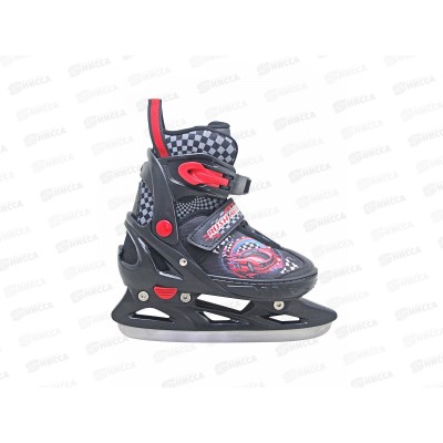 Коньки раздвижные р.29-32 black/red RUSH ACTION, 307720 Коньки раздвижные р.29-32 black/red RUSH ACTION, 307720