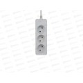 Удлинитель Perfeo &quotPOWERLIGHT" без заземления, без выключателя 1,5м, 3 розетки, белый, 4682