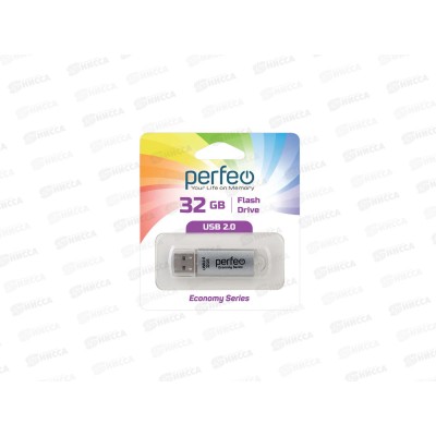 Флеш-карта Perfeo USB 32GB E01 Silver economy series