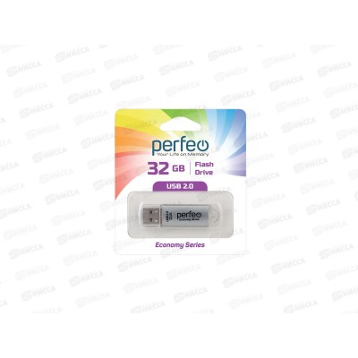 Флеш-карта Perfeo USB 32GB E01 Silver economy series