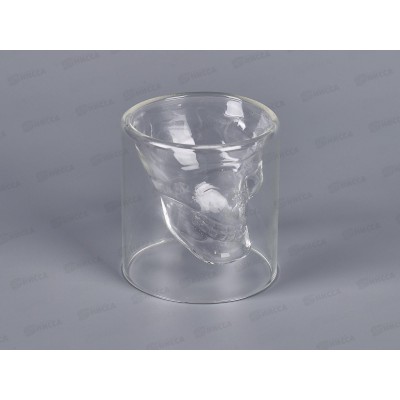 Стакан с двойными стенками, 85мл, &quotЧЕРЕП&quot, стекло  SU 0025