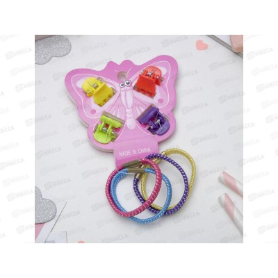 Набор  для волос &quotБабочка&quot яркие, блеск 4098495 *6