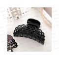 Краб для волос "Глянец" ажурный узор 6,5см черный 4730558 *12 Краб для волос "Глянец" ажурный узор 6,5см черный 4730558 *12
