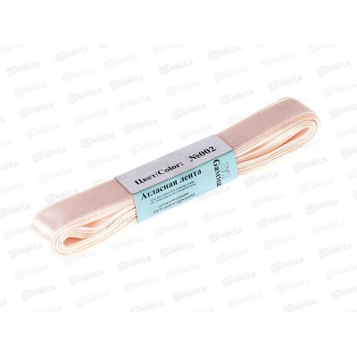 Лента атласная "Gamma" №002 светло-розовый, 12мм(1/2") 5,4м AL-12P фасовка Лента атласная "Gamma" №002 светло-розовый, 12мм(1/2") 5,4м AL-12P фасовка