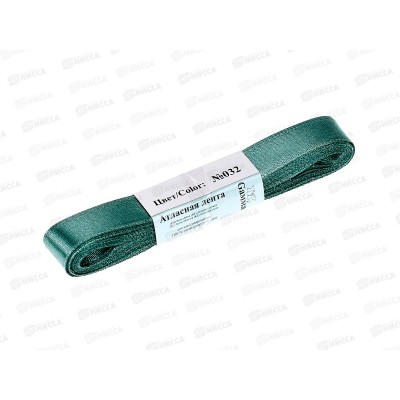 Лента атласная &quotGamma&quot №032 хаки, 12мм (1/2&quot) 5,4м AL-12P фасовка