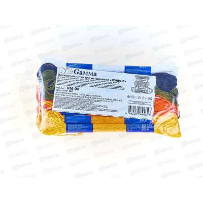Нитки мулине "Gamma" VM-08 100% вискоза 8х8м №03 Русские узоры
