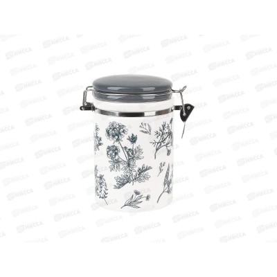 Банка для сыпучих продуктов Луговые травы 15*10*16 v=800мл (клипс) L2520917 *24 Банка для сыпучих продуктов Луговые травы 15*10*16 v=800мл (клипс) L2520917 *24