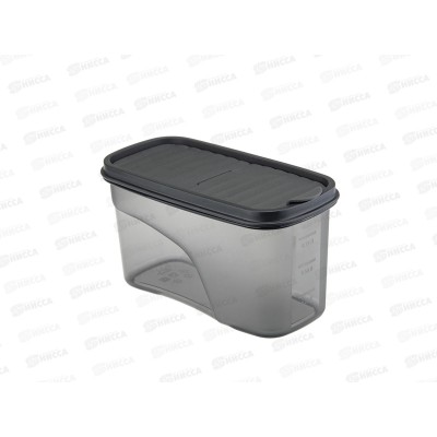 Емкость для продуктов "БЕСТ" 1л Графитовый М1254 *12 Емкость для продуктов "БЕСТ" 1л Графитовый М1254 *12