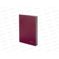 Книга учета BRAU 96листов клетка А4 бордовая твердая,бумвинил 130224 *12
