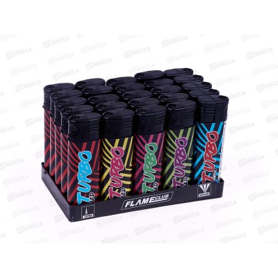 Зажигалка Flameclub P-07 TURBO LED 71001 *50 Зажигалка Flameclub P-07 TURBO LED 71001 *50