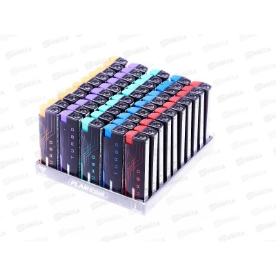 Зажигалка Flameclub P-07 TURBO LED 3 с фонариком 71003 *50