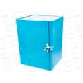 Папка архивная 20см Lamark складная бумвинил,бирюзовая, 0120 *25