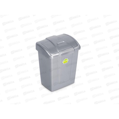 Контейнер для мусора "Форте" 6л С339 Серебристый *12 Контейнер для мусора "Форте" 6л С339 Серебристый *12