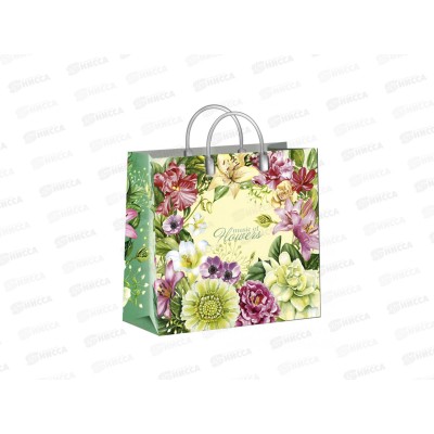 Сумочка пластик мягкий 30*30 Музыка цветов *40