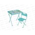 Комплект &quotАзбука&quot детский складной с рисунком КП/А1 (стол+стул)