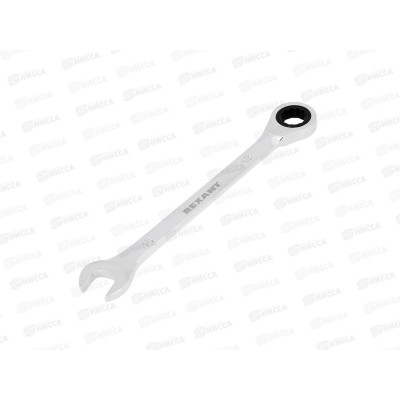 Ключ комбинированный трещоточный 13мм CrV, Rexant, зеркальный хром 12-5808-1