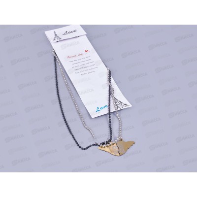 Подвеска на шнурке,цепочка "Разбитое сердце" №51 (уп.2шт.) Подвеска на шнурке,цепочка "Разбитое сердце" №51 (уп.2шт.)