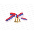 Колокольчик с бантом триколор 2,6см 5389885