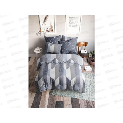 Комплект Постельного Белья 2,0 спальный с евро простыней Поплин 120гр Ночь Нежна Флорида